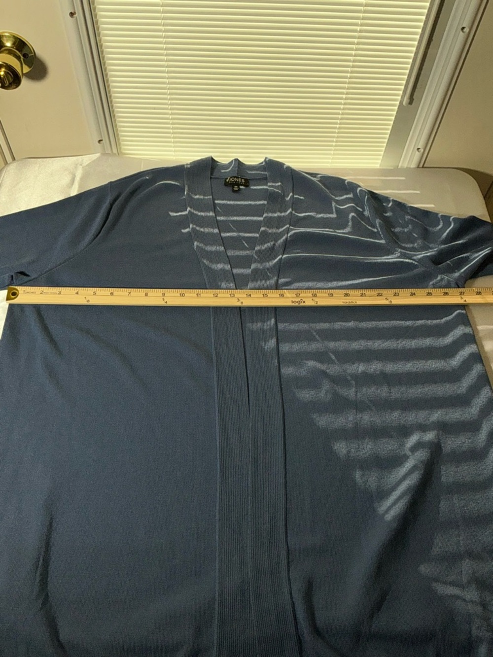 Jones New York Lightweight Open Front Cardigan Blue Size 2X - Picture 7 of 9